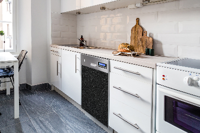 Dishwasher cover Black texture