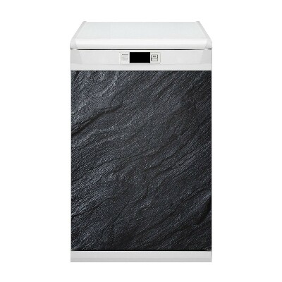 Decorative dishwasher magnet Black marble