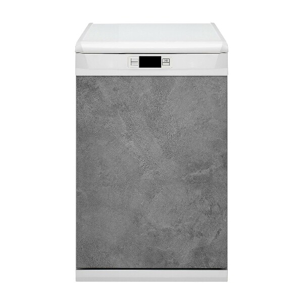 Dishwasher cover Gray concrete theme