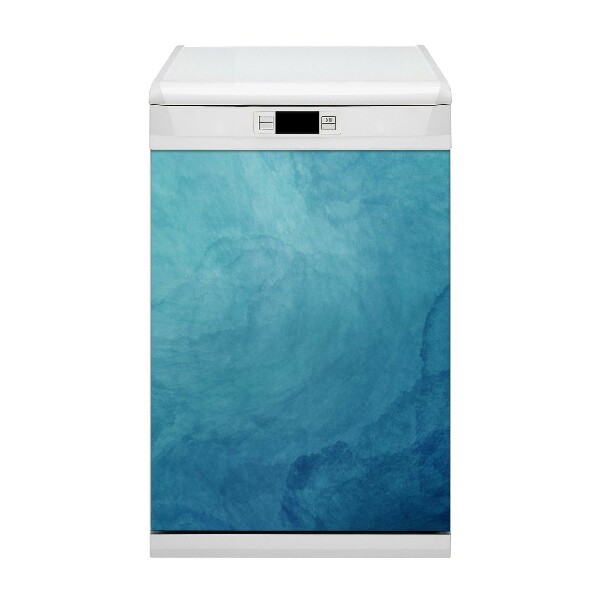 Magnetic dishwasher cover Blue waves