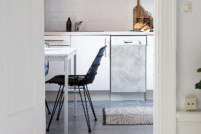 Magnetic dishwasher cover White texture concrete