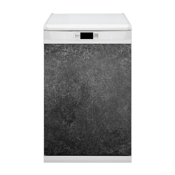 Magnetic dishwasher cover Black concrete