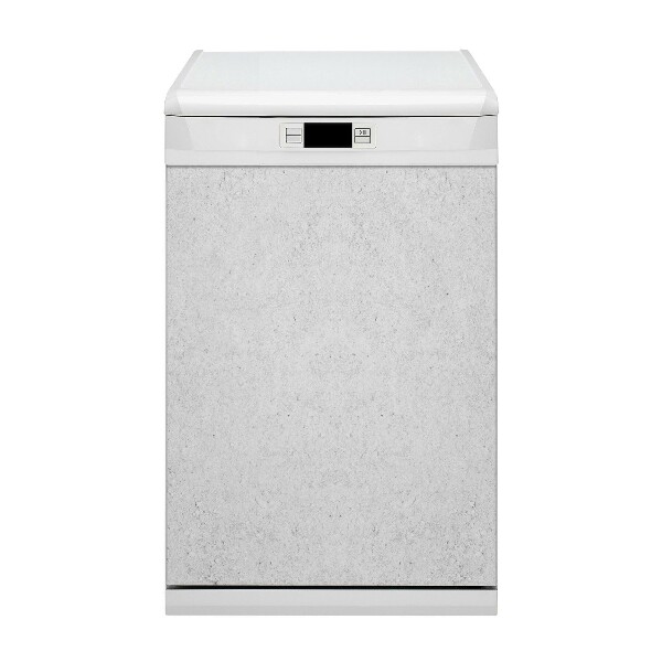 Magnetic dishwasher cover White concrete