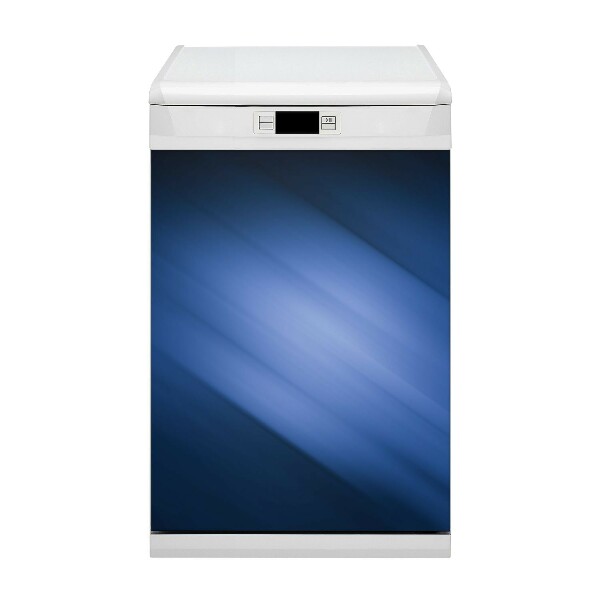 Magnetic dishwasher cover Blue abstraction