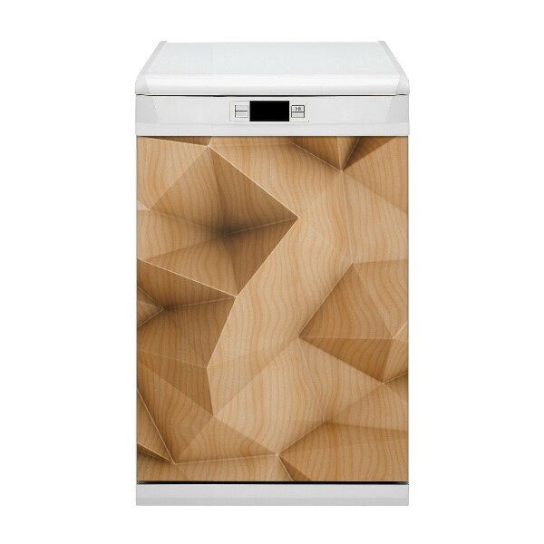 Dishwasher cover magnet Abstract triangles