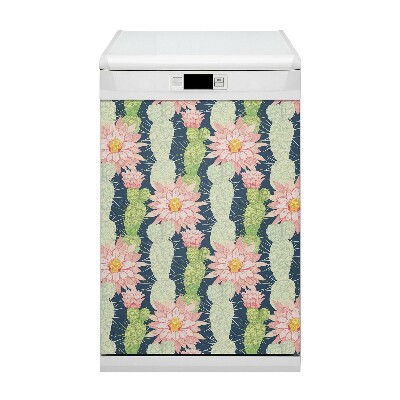 Dishwasher cover magnet Cactus flowers