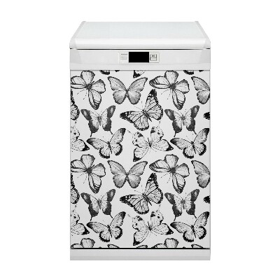 Magnetic dishwasher cover Butterfly