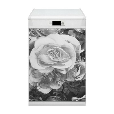 Dishwasher cover Retro roses