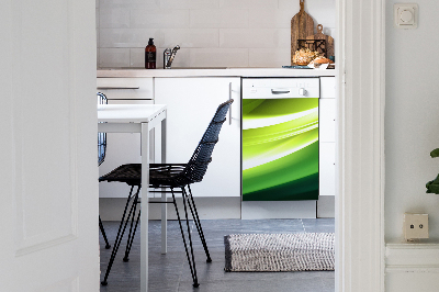 Magnetic dishwasher cover Green texture