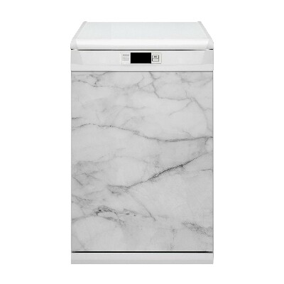 Dishwasher cover magnet Gray marble