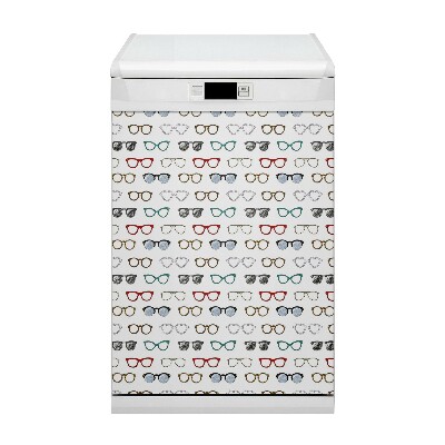 Dishwasher cover Retro glasses