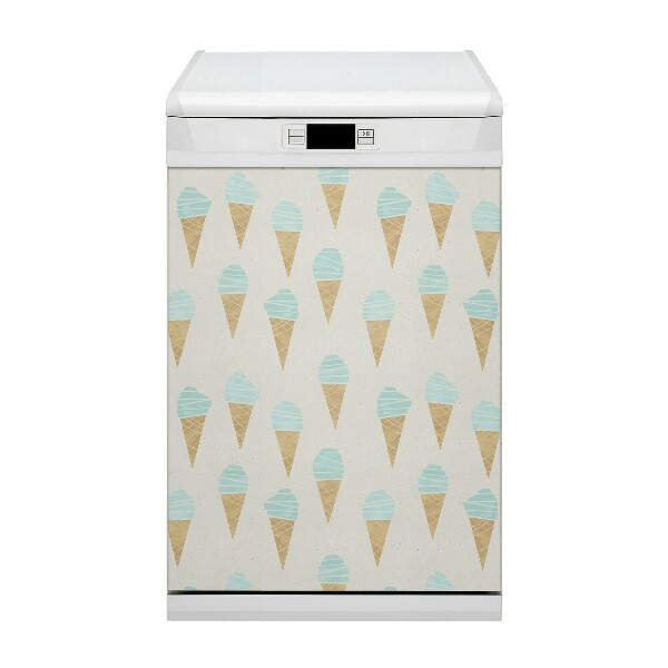 Magnetic dishwasher cover Ice pattern