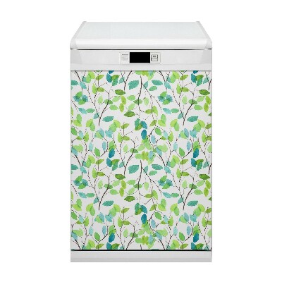 Dishwasher cover Green branches