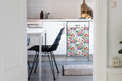 Dishwasher cover Peony bouquet