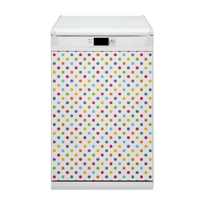 Dishwasher cover magnet Colorful dots