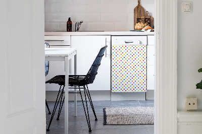 Dishwasher cover magnet Colorful dots