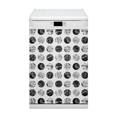 Magnetic dishwasher cover Patterned moon