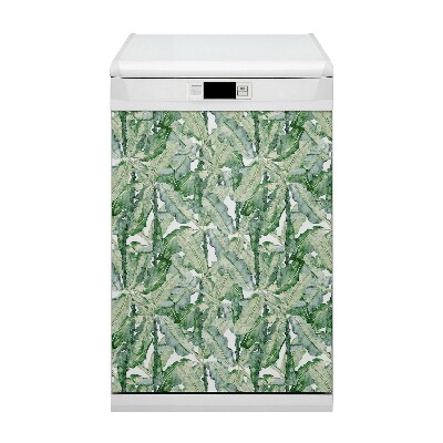 Dishwasher cover magnet Banana leaves