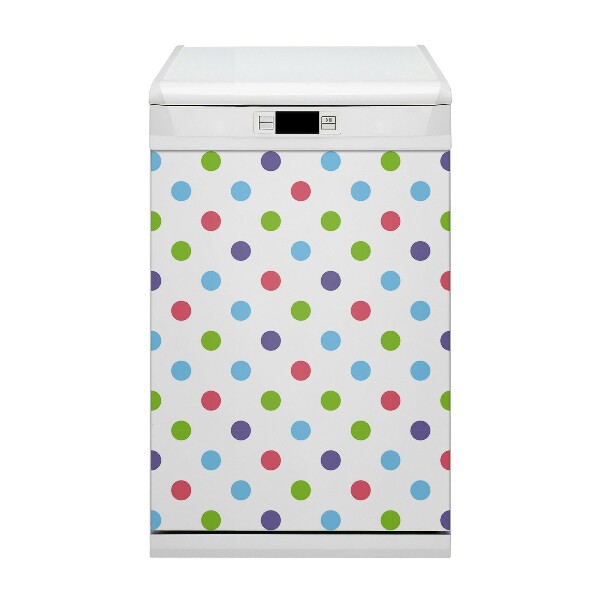 Dishwasher cover Colorful dots