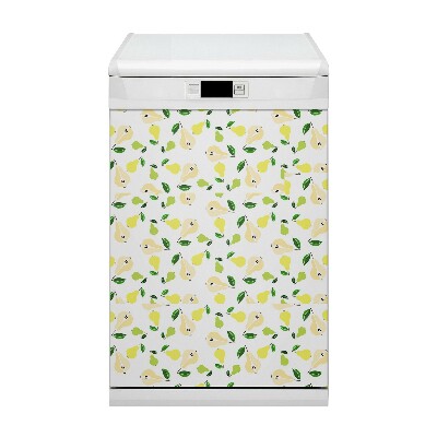 Magnetic dishwasher cover Yellow pears