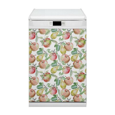 Dishwasher cover magnet Apples and pears