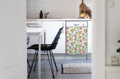 Dishwasher cover magnet Apples and pears