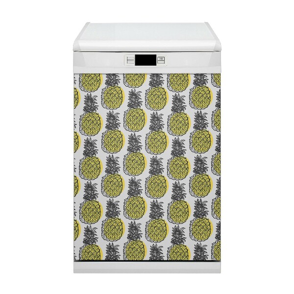 Dishwasher cover magnet Pineapple pattern