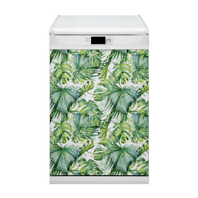 Magnetic dishwasher cover Dense jungle