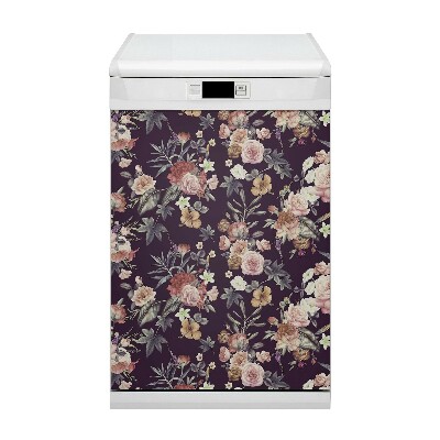 Dishwasher cover Garden flowers