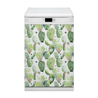 Magnetic dishwasher cover Tropics cacti