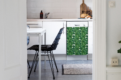 Dishwasher cover Botanical leaves