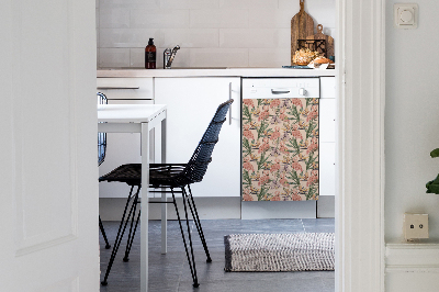 Dishwasher cover Flamingos