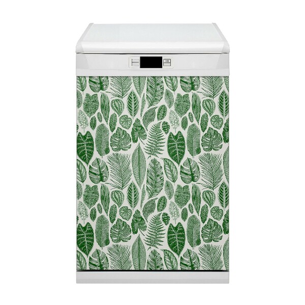 Dishwasher cover Palm leaves