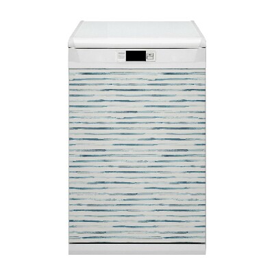 Dishwasher cover magnet Blue lines