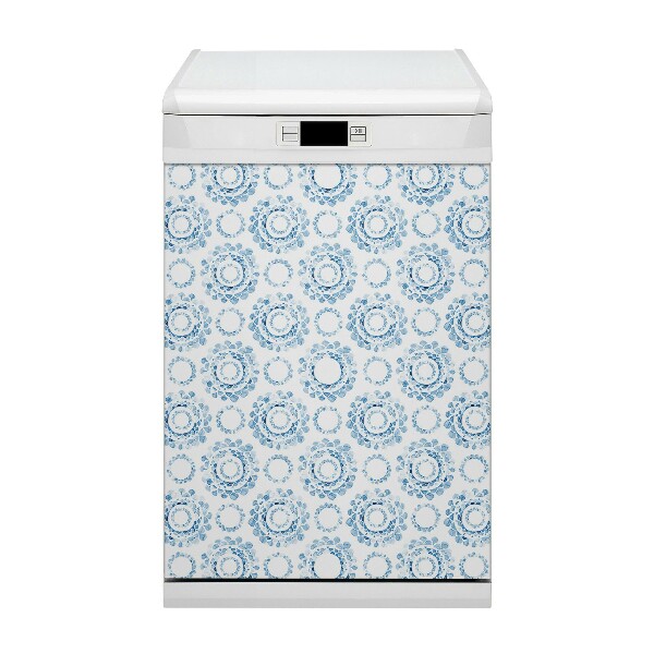 Dishwasher cover magnet Blue wheels