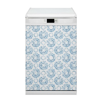 Dishwasher cover magnet Blue wheels