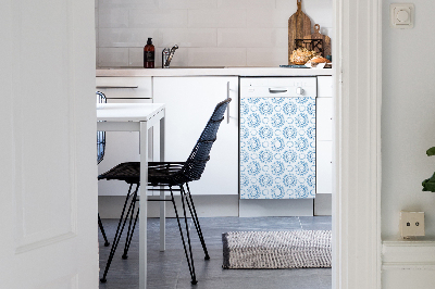 Dishwasher cover magnet Blue wheels