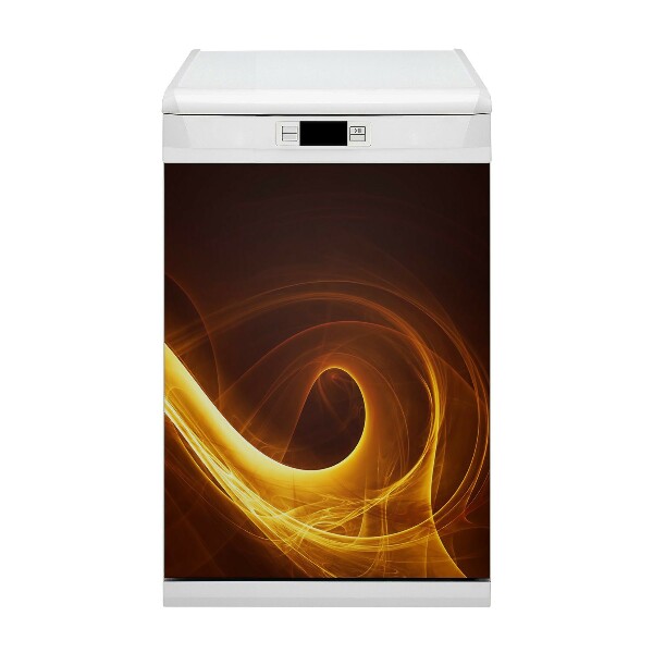 Dishwasher cover magnet Corrugated flame