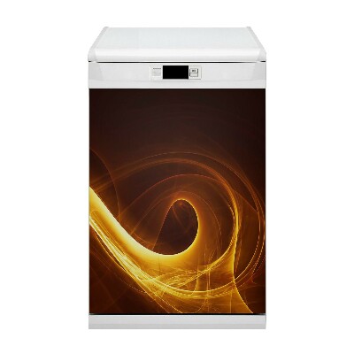 Dishwasher cover magnet Corrugated flame