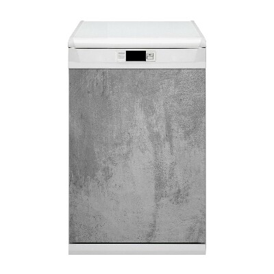 Magnetic dishwasher cover Gray concrete