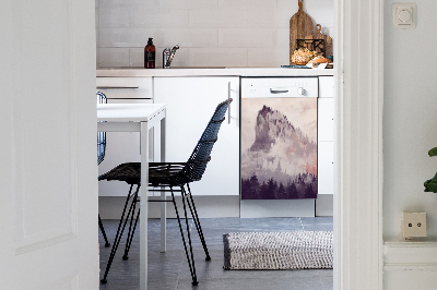 Decorative dishwasher magnet Mountain in the forest