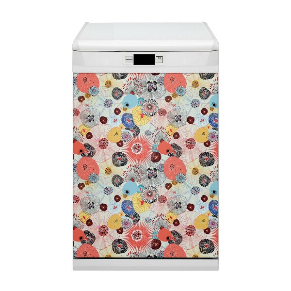 Dishwasher cover Floral pattern