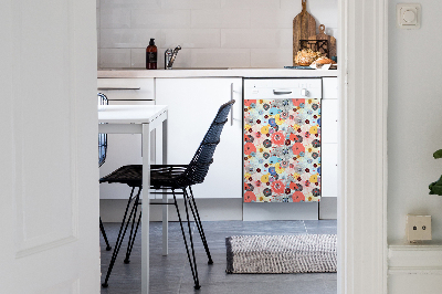 Dishwasher cover Floral pattern