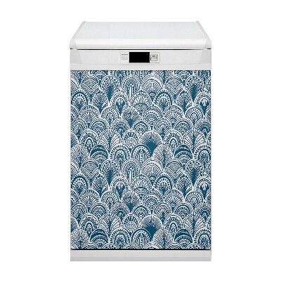 Magnetic dishwasher cover Moroccan pattern