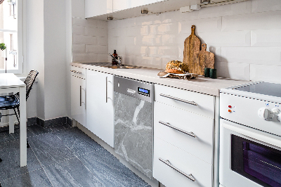 Decorative dishwasher magnet Gray marble