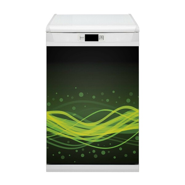 Dishwasher cover Green stripes