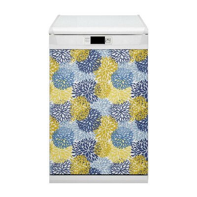 Magnetic dishwasher cover Chrysanthemum flower