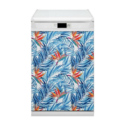 Dishwasher cover magnet Blue Paradise