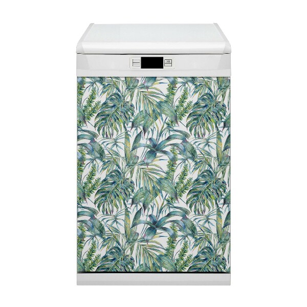 Magnetic dishwasher cover Exotic ferns