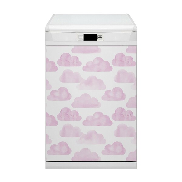 Dishwasher cover Pink clouds